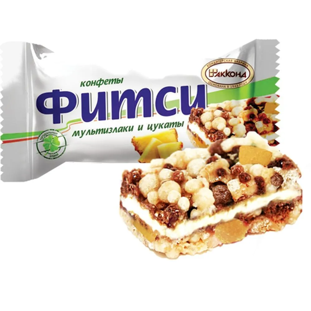 картинка Конфеты Фитси мультизлаки и цукаты, 1 кг 